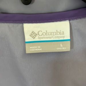 Light rain jacket, L purple in color. Gently worn